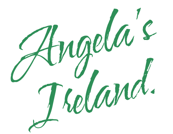 Handwritten caption that reads 'Angela's Ireland.'