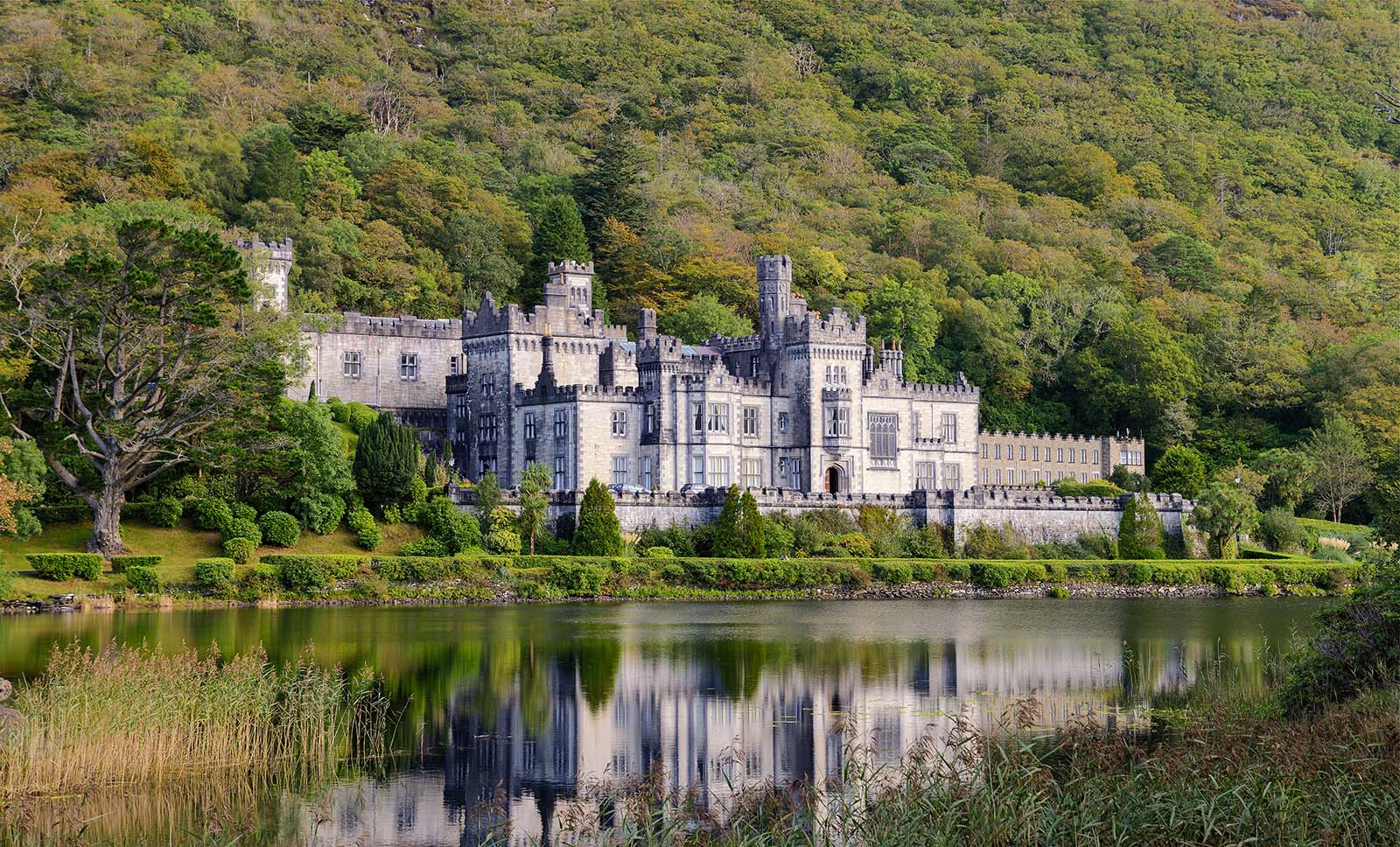Kylemore Abbey from across the lake