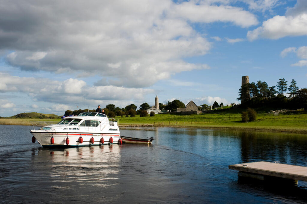 Boat on the Shannon river