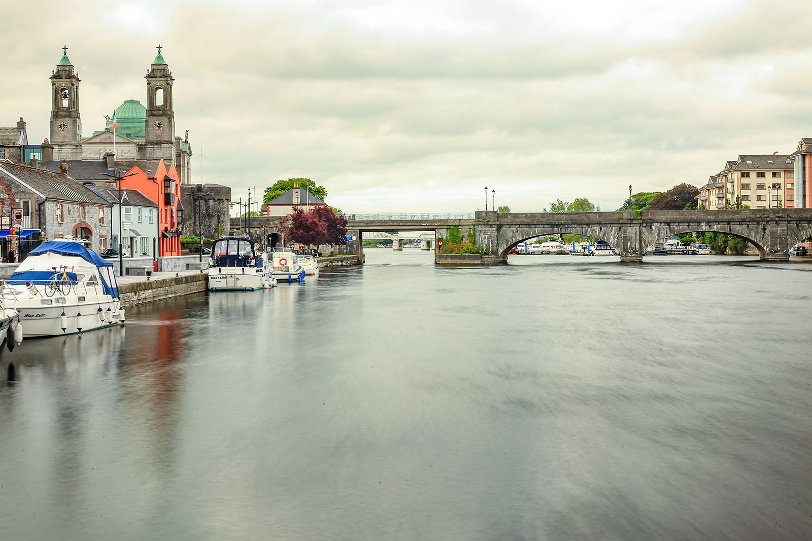 View from the river of Carrick-on-Shannon