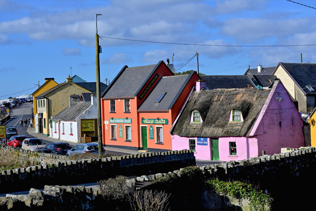 Colourful houses in Doolin